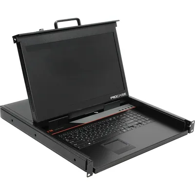 Консоль KVM Procase E1701HD, 1 порт, LCD 17", однорельсовая
