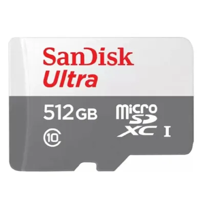 Карта памяти SanDisk SDSQUNR-512G-GN3MN, microSD, 512 ГБ, Class 10, UHS-I