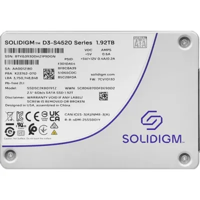SSD Intel SSDSC2KB019TZ1Z, 1920 ГБ, 2.5", SATA III, TLC