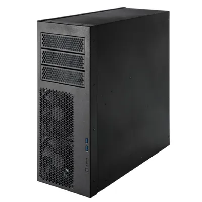 Корпус Procase PT443-B-0-RA, Tower, 3×5.25", ATX/PS2, без БП