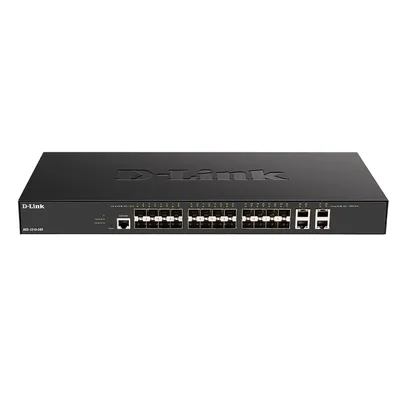 Коммутатор D-Link DXS-1210-28S/A1A, 24×10GBase-X SFP+, 4×10GBase-T, 1U