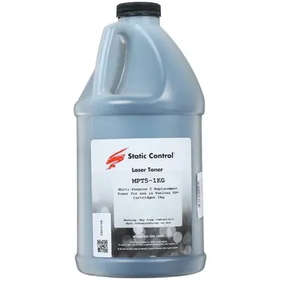 Тонер Static Control MPT5-1KG, черный, 1000 г, для HP LJ 1200/4100/5000
