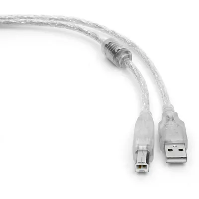 Кабель Gembird CCF-USB2-AMBM-TR-0.75M, USB 2.0, AM/BM, 0.75м