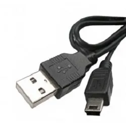 Кабель USB 5bites UC5007-005, USB 2.0 Am→mini B, 0.5м, черный