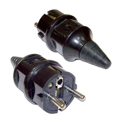 Вилка разборная LANMASTER LAN-CEE-7/7-180, CEE 7/7 Schuko, 16 А, 250 В, IP44