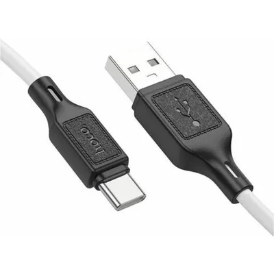 Кабель Hoco HC-88450, USB Type-C, 1м, 3А, силикон, белый