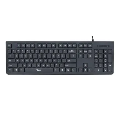 Клавиатура Filum FL-KB20-BK, проводная, USB, 104 кл., мембранная