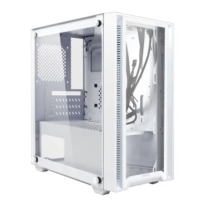 Корпус Ginzzu CL520, Mini Tower, mATX, 2×USB2+1×USB3, белый
