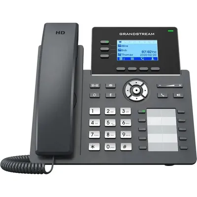 IP-телефон Grandstream GRP2604, 6 SIP-аккаунтов, 3 линии, 2×GbE