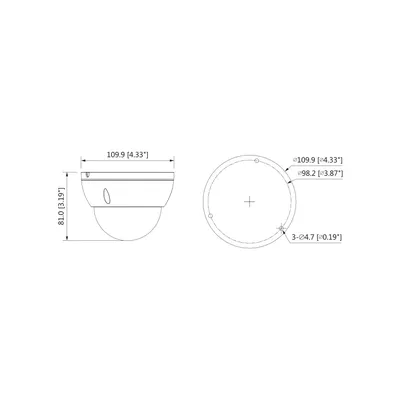 Камера видеонаблюдения Dahua DH-IPC-HDBW1230EP-0280B-S5, 2 Мп, 2.8 мм, ИК 30 м, IP67