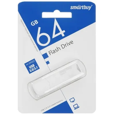 USB-флешка Smartbuy SB64GBCLU-W3, 64ГБ, USB 3.0