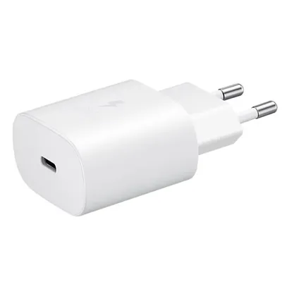 Зарядное устройство Samsung EP-TA800NWEGEU, 25 Вт, USB-C, Super Fast Charging, белый
