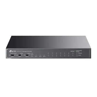 Коммутатор TP-Link TL-SL1311P, 8×10/100 Мбит/с PoE+, 2×1GbE, 1×SFP