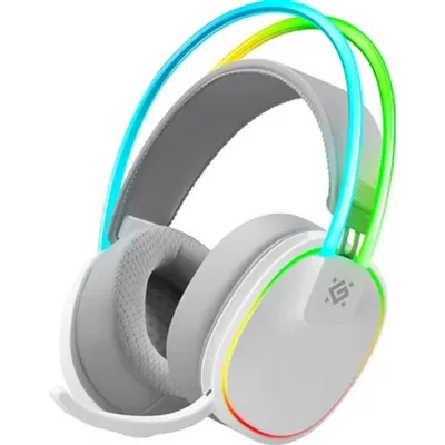 Гарнитура Defender Tsunami, Bluetooth 5.3 / USB, до 40 ч, белая