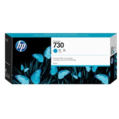 Картридж HP 730 P2V68A, голубой, 300 мл, для DesignJet T1700