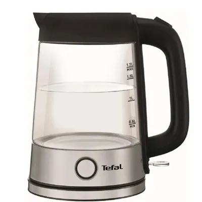 Чайник электрический Tefal KI750D30 серебристый, 1.7 л, 2400 Вт, скрытый нагревательный элемент