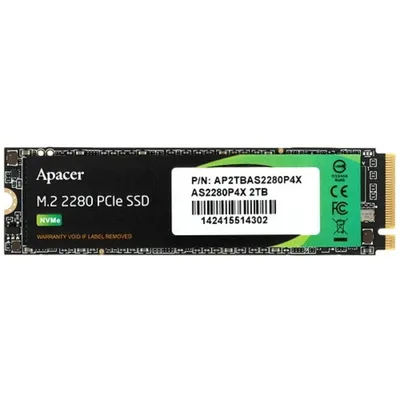 Твердотельный накопитель Apacer AS2280P4X, 2 ТБ, M.2 2280, PCIe 3.0 x4, NVMe, 3D NAND