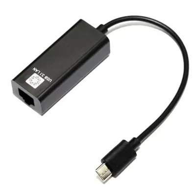 Кабель-адаптер 5bites UA3C-45-08BK, USB-C→RJ-45, 100 Мбит/с