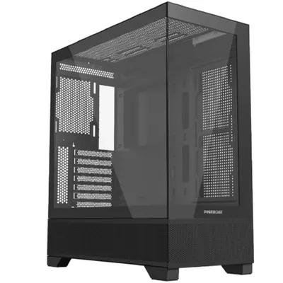 Корпус для ПК Powercase CLB-L0, ATX, Tempered Glass, чёрный