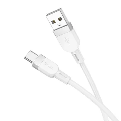 Кабель Hoco HC-36254, Type-C, 3A, 1м, силикон, белый