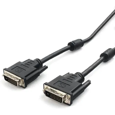 Кабель Cablexpert CC-DVI2L-BK-6, DVI-D dual link, 1.8 м, экран, ферритовые кольца