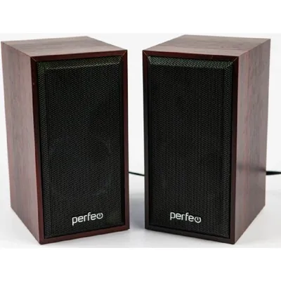 Мультимедийные колонки Perfeo CABINET PF_A4388, 2.0, 2×3 Вт, USB, махагон