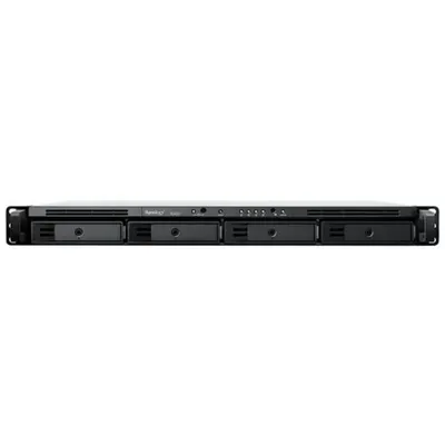 RS422+ - Synology RackStation RS422+ система хранения данных: Системная память: 2 GB DDR4 ECC; 4 отсеков для дисков;  2 Порта RJ-45 1GbE LAN; Размер (в х ш х г): 44 mm x 478 mm x 327.5 mm; Вес: 4.38 кг