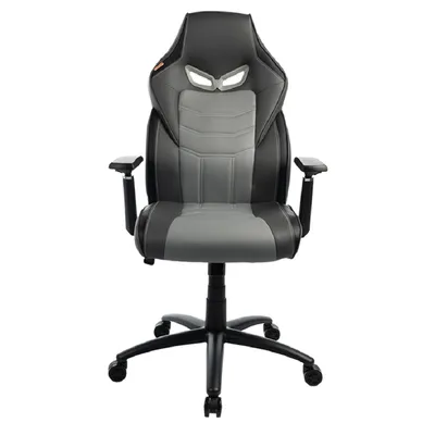 Кресло игровое Filum FL-CH-G-040, экокожа, регулировка подлокотников, черно-серое