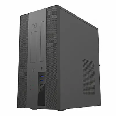 Корпус EK303BK, сталь, чёрный, ATX, 325×163×313 мм