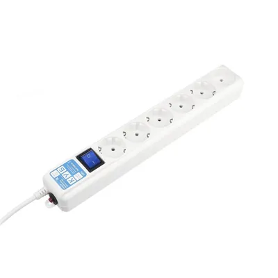 Сетевой фильтр PowerCube SPL6-16-P-5М, 6 розеток, 5 м