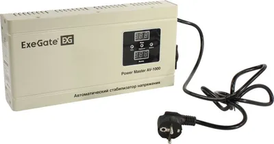 Стабилизатор напряжения ExeGate Master AV-1000 (EX291737RUS), 1000 ВА, 140–260 В