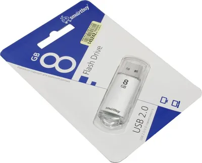 USB-флешка Smartbuy SB8GBVC-S, 8GB, USB 2.0, серебристый