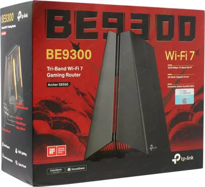 Маршрутизатор TP-Link Archer GE550, Wi-Fi 7 BE9300, 2,4/5/6 ГГц, WAN 5 Гбит/с