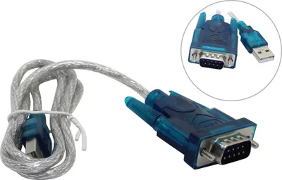 Кабель-адаптер EXEGATE EX-UAS-0.8 EX284950RUS, USB 2.0 (AM) — RS232 (DB9M), 0,8 м