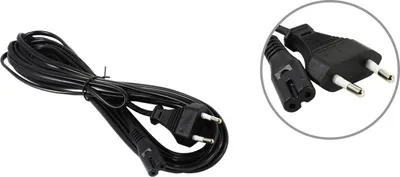 Кабель питания 5bites PC305-50A, IEC C7 — Schuko, 5м, 6А