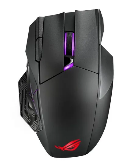 Мышь ASUS ROG Spatha X 90MP0220-BMUA00, 19000 DPI, 12 кнопок, USB Type-C + 2.4 ГГц