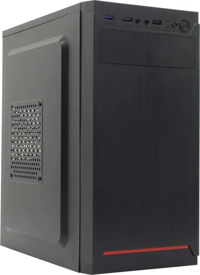 Корпус ExeGate BAA-114U2, Minitower, mATX, без БП, 2×USB 3.0 + 1×USB 2.0, чёрный