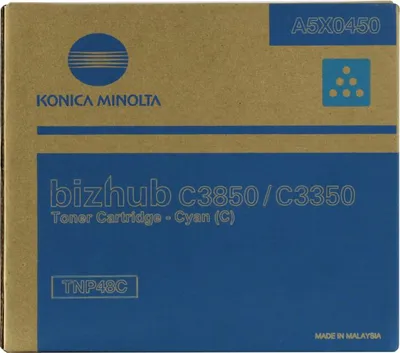 Тонер-картридж Konica Minolta TNP-48C (A5X0450), голубой, 10 000 стр.