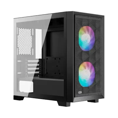 Корпус ПК PCCooler C3D310 BK ARGB, Mini-Tower, mATX, TG