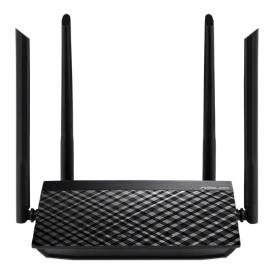 Маршрутизатор ASUS RT-AC1200, 2.4/5 ГГц, 1200 Мбит/с, 4×LAN 10/100, USB 2.0