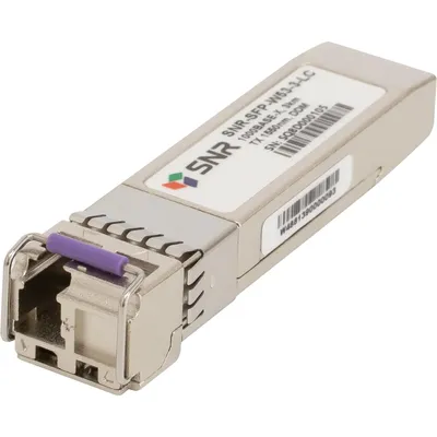 SNR SNR-SFP-W53-3-LC Одноволоконный модуль, SFP WDM 1000Base-BX, разъем LC, рабочая длина волны Tx/Rx: 1550/1310нм, дальность до 3км (6dB), с поддержкой функции DDM
