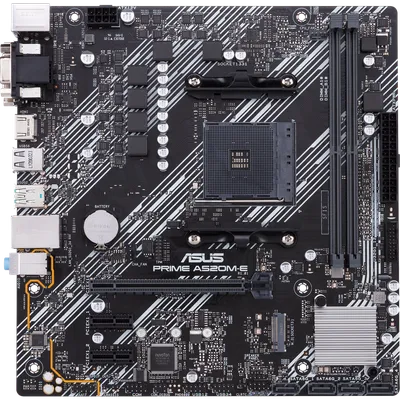 Материнская плата ASUS PRIME A520M-E/CSM, Socket AM4, mATX, 2×DDR4, M.2, RAID