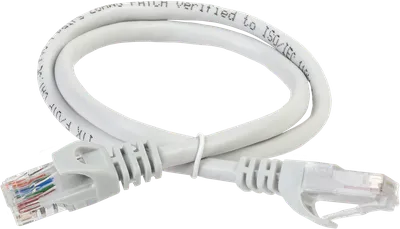 Патч-корд ITK PC01-C5EU-1M, UTP, Cat.5e, 1м