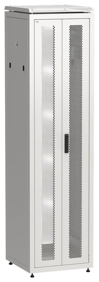 Шкаф сетевой ITK LINEA N LN35-47U66-2PP, 19", 47U, 600×600мм, серый
