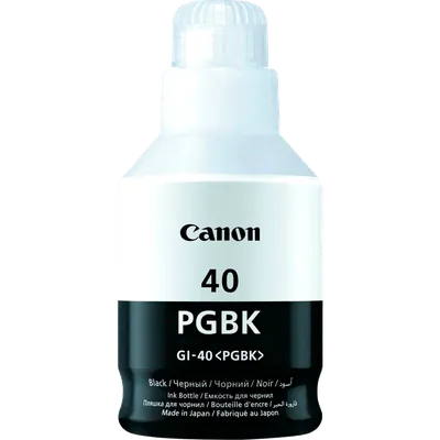 Картридж струйный Canon GI-40 PGBK (3385C001), черный, 170 мл, для PIXMA G