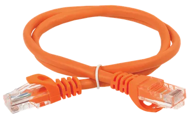 Патч-корд ITK PC07-C5EU-5M, Cat.5e U/UTP, 5 м, оранжевый