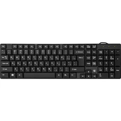 Клавиатура Defender Accent SB-720, проводная USB, 102 клавиши, чёрная