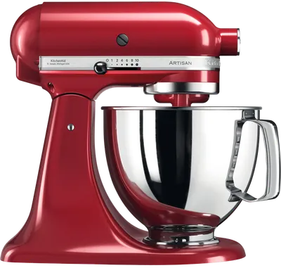 Миксер KitchenAid 5KSM125EER, Artisan, 4.8л, 300Вт, красный
