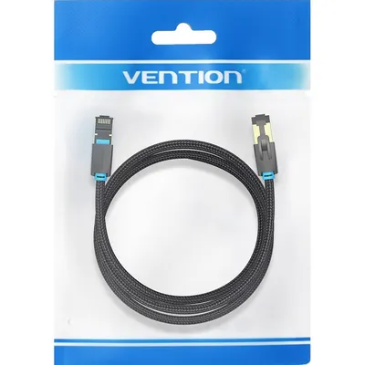 Патч-корд Vention IKGBJ, SFTP cat.8, RJ45, 5 м, тканевая оплётка