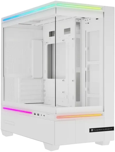Корпус Thermalright TL-M10 Vision White, Mini-Tower, TG, LCD, ARGB, mATX/mITX